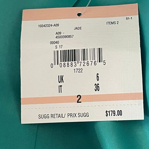 Anne Klein Jade Green Single Button Blazer Black Hardware Size 2 Business Career - Picture 11 of 11